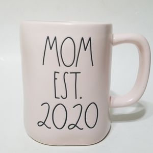 Rae Dunn by Magenta MOM EST. 2020 Pink Ceramic Mug